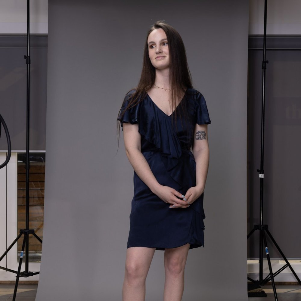 *Hugo Boss Navy Silk  Summer Mini Dress